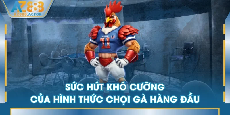 Sức hút khó cưỡng của hình thức chọi gà hàng đầu