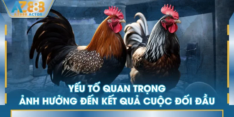 Yếu tố quan trọng ảnh hưởng đến kết quả cuộc đối đầu Yếu tố quan trọng ảnh hưởng đến kết quả cuộc đối đầu